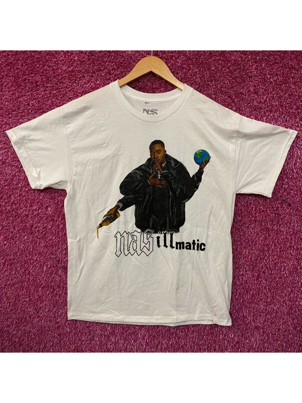 Nas 30 Years of Illmatic Graphic T-Shirt Large